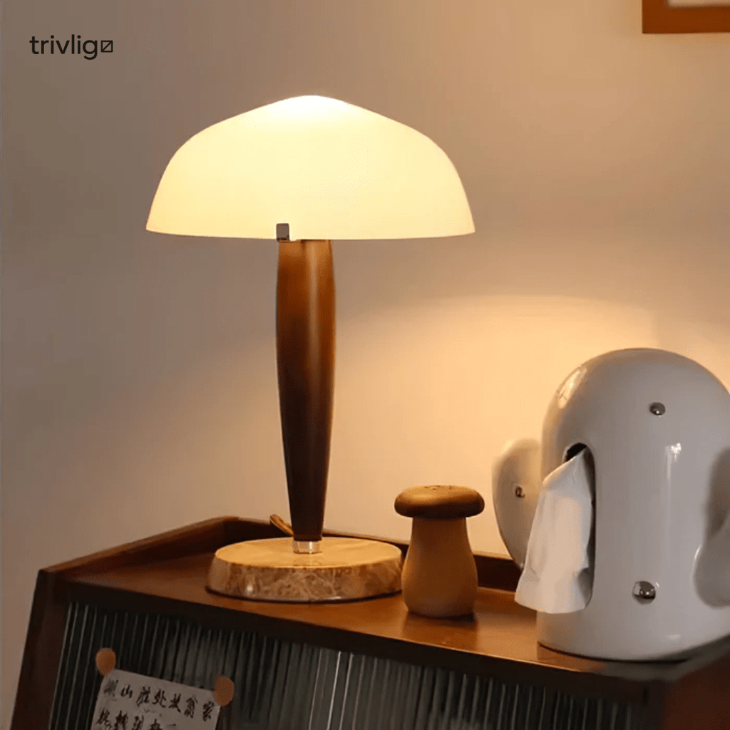 Verve Retro Bordlampe med Varm Stemningsbelysning til Sengen