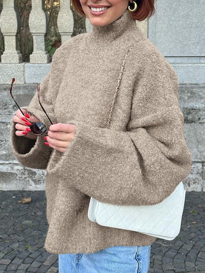 MANTEAU EN LAINE DÉCONTRACTÉ