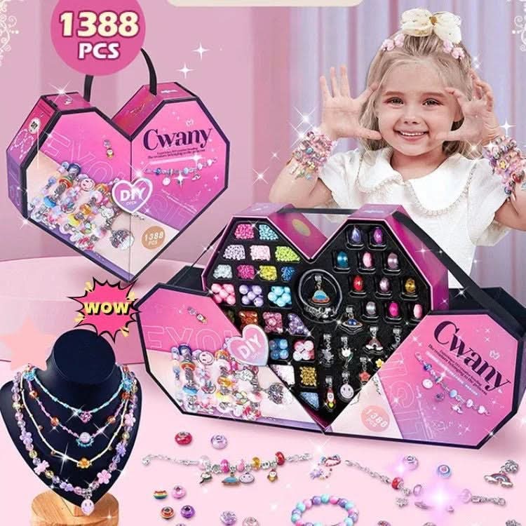 Kit de création de bracelets LuminaCraft pour filles avec breloques scintillantes