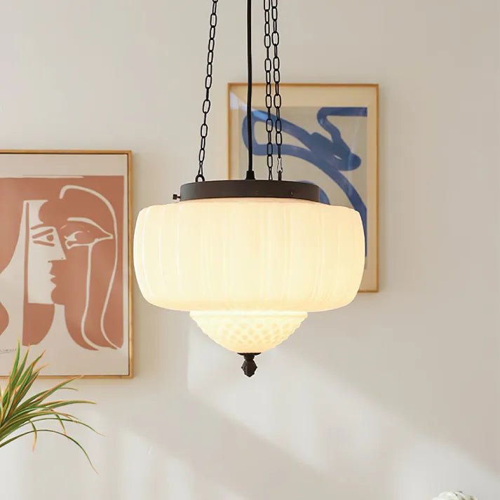 Lunara Zeitgenössische Glas- und Stahl-Pendelleuchte für moderne Innenräume | Snurv
