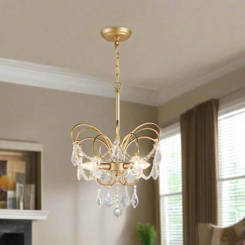 Stropní lampa AstraLume Butterfly do obývacího pokoje, elegantní domácí doplněk