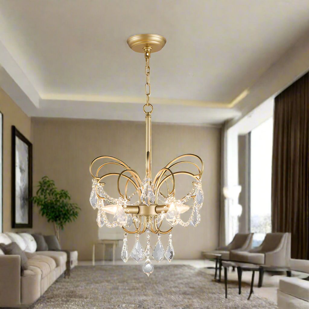 Stropní lampa AstraLume Butterfly do obývacího pokoje, elegantní domácí doplněk