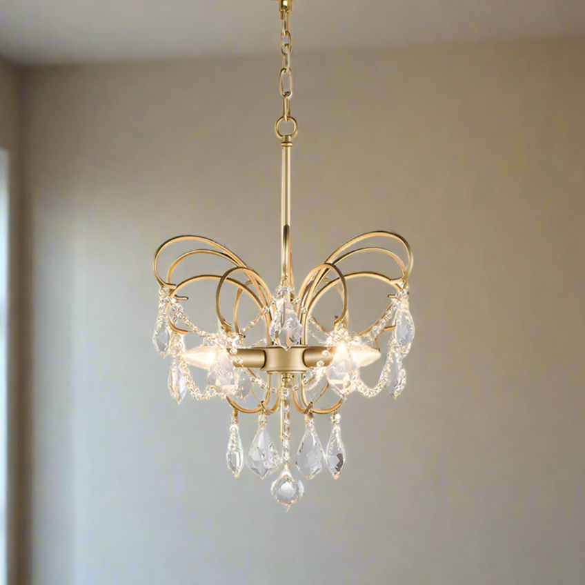 Stropní lampa AstraLume Butterfly do obývacího pokoje, elegantní domácí doplněk
