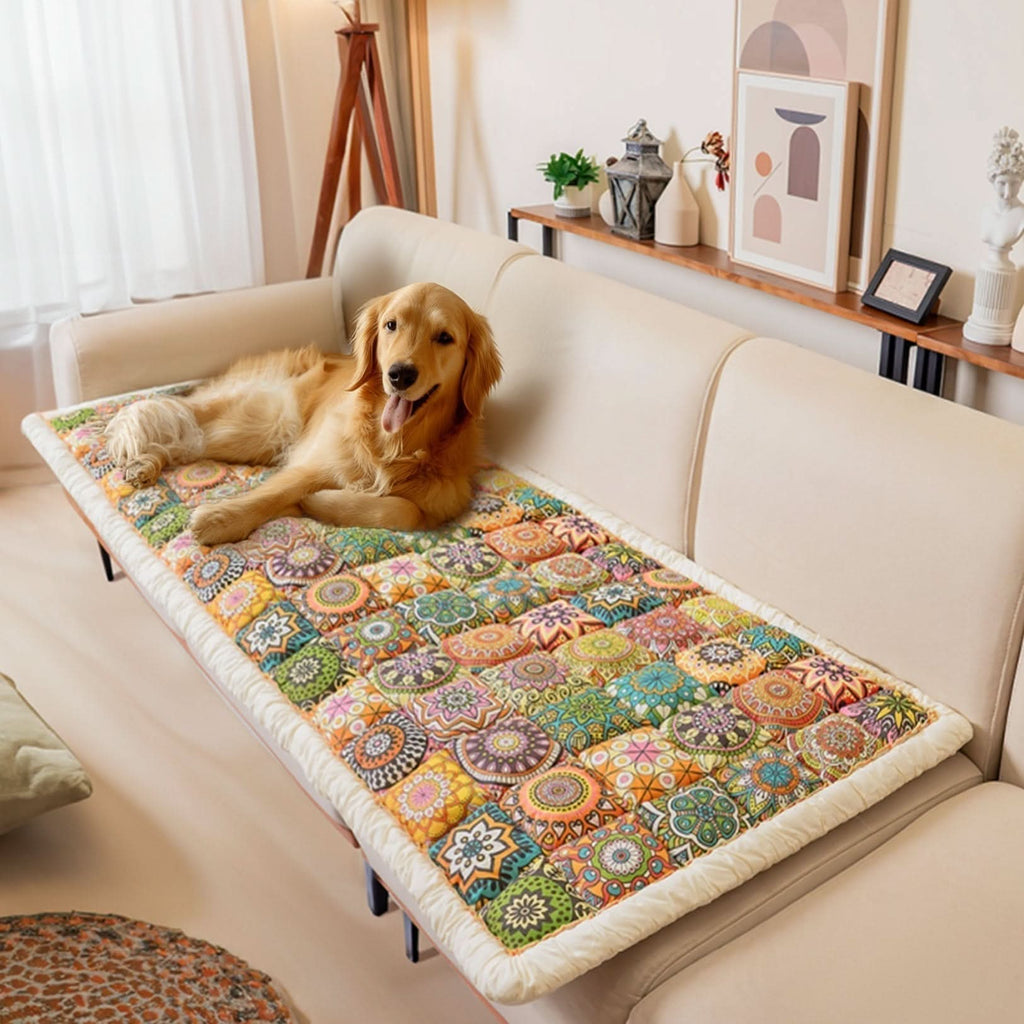 CozyNest Stylish Sofa Protector With Non Slip Underside