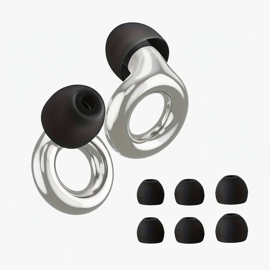 Reusable Silicone Sleep Earbuds For Noise Reduction And Comfort