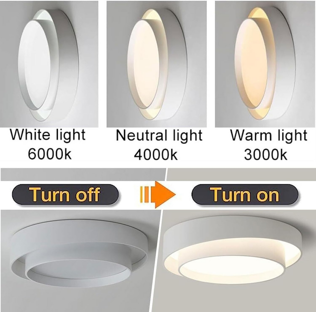 Nordische runde LED-Deckenlampe im minimalistischen Design