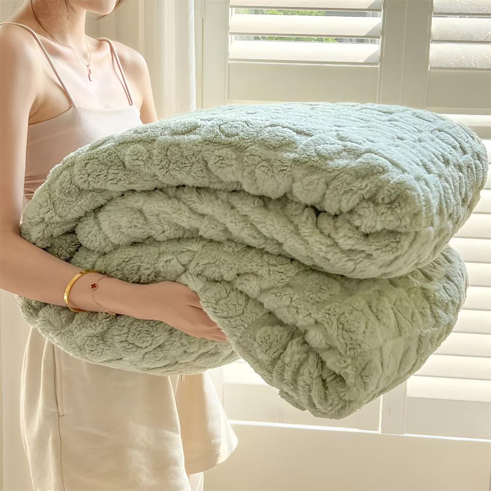 Nova Heart Cozy Sherpa-tæppe til stuen for komfort