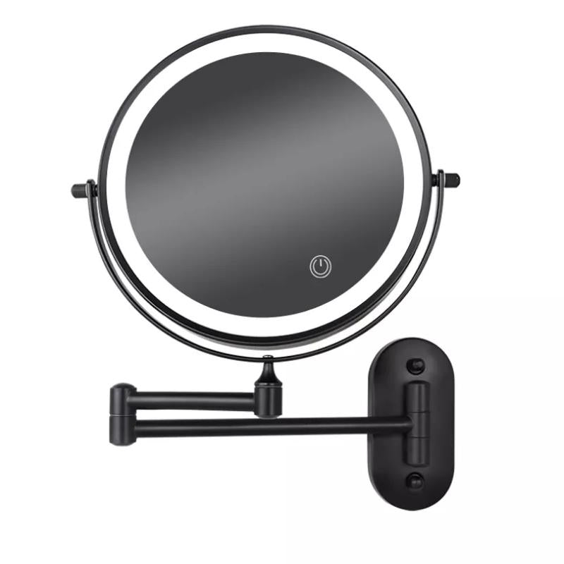 Rechargeable LED Mirror With Magnification For Makeup And Bathroom