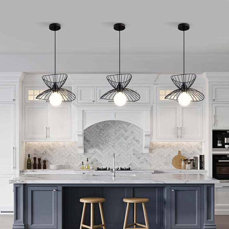 Adjustable Black Pendant Light With Retro Industrial Design