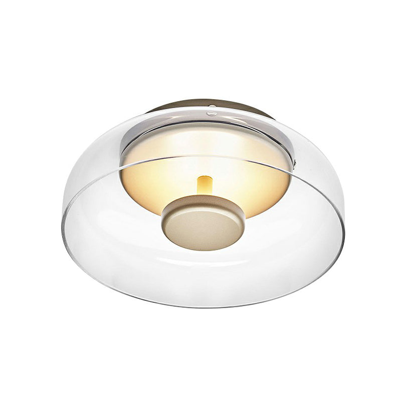 Skålglass LED innfelt taklampe moderne glass taklampearmatur