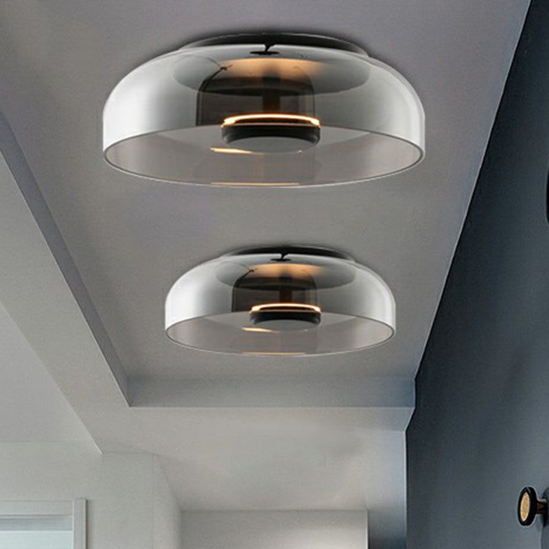 Skålglass LED innfelt taklampe moderne glass taklampearmatur
