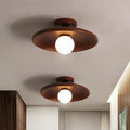 Solid Wood Ceiling Light With Minimalist Mounting System