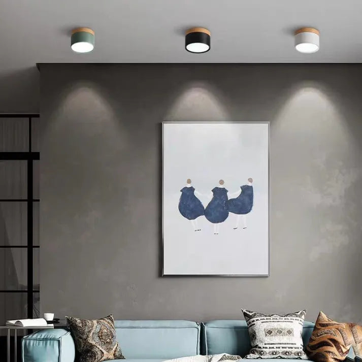 Virel Nordic LED-Deckenleuchte Minimalistisches zylindrisches Leuchtmittel | Snurv