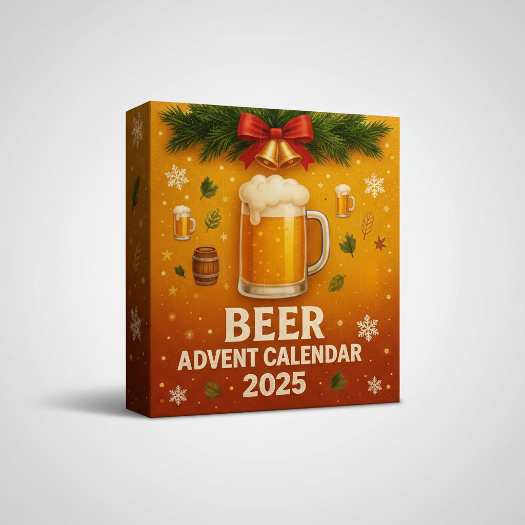 Beer Style Advent Calendar Mini Bottle Ornaments For Holiday Decor