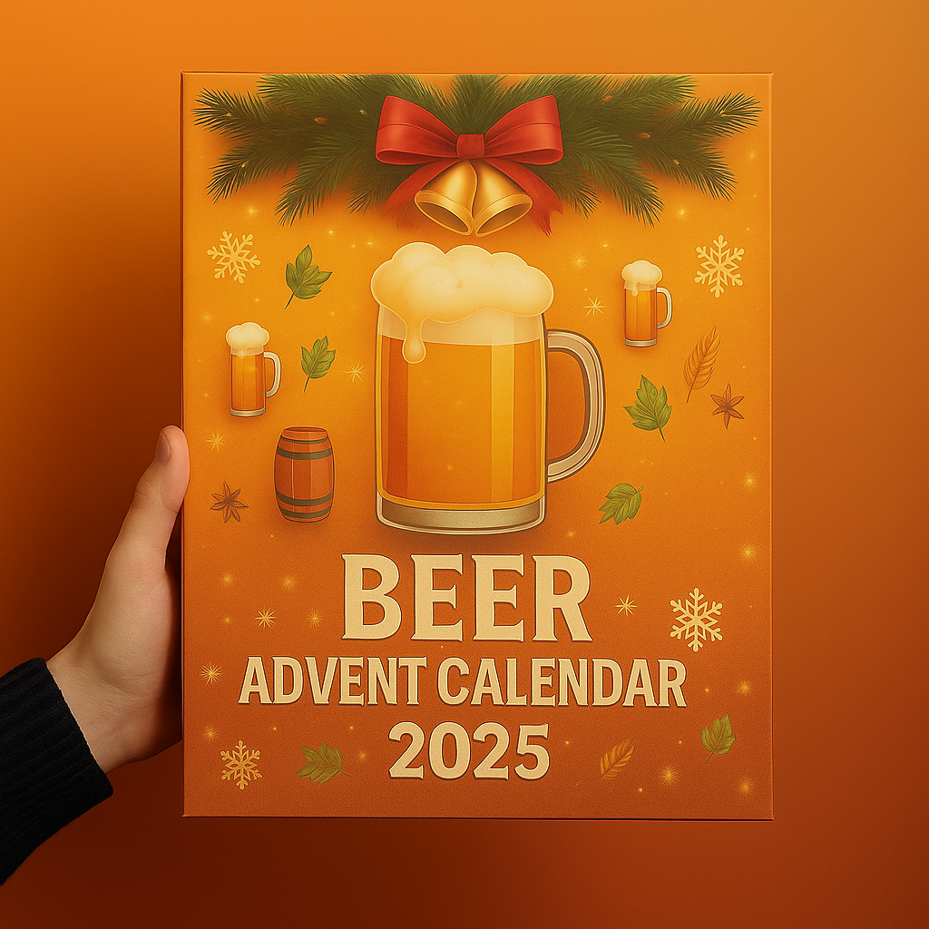 Beer Style Advent Calendar Mini Bottle Ornaments For Holiday Decor