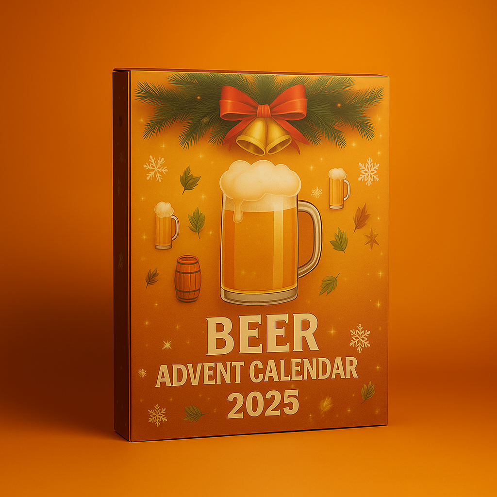 Beer Style Advent Calendar Mini Bottle Ornaments For Holiday Decor