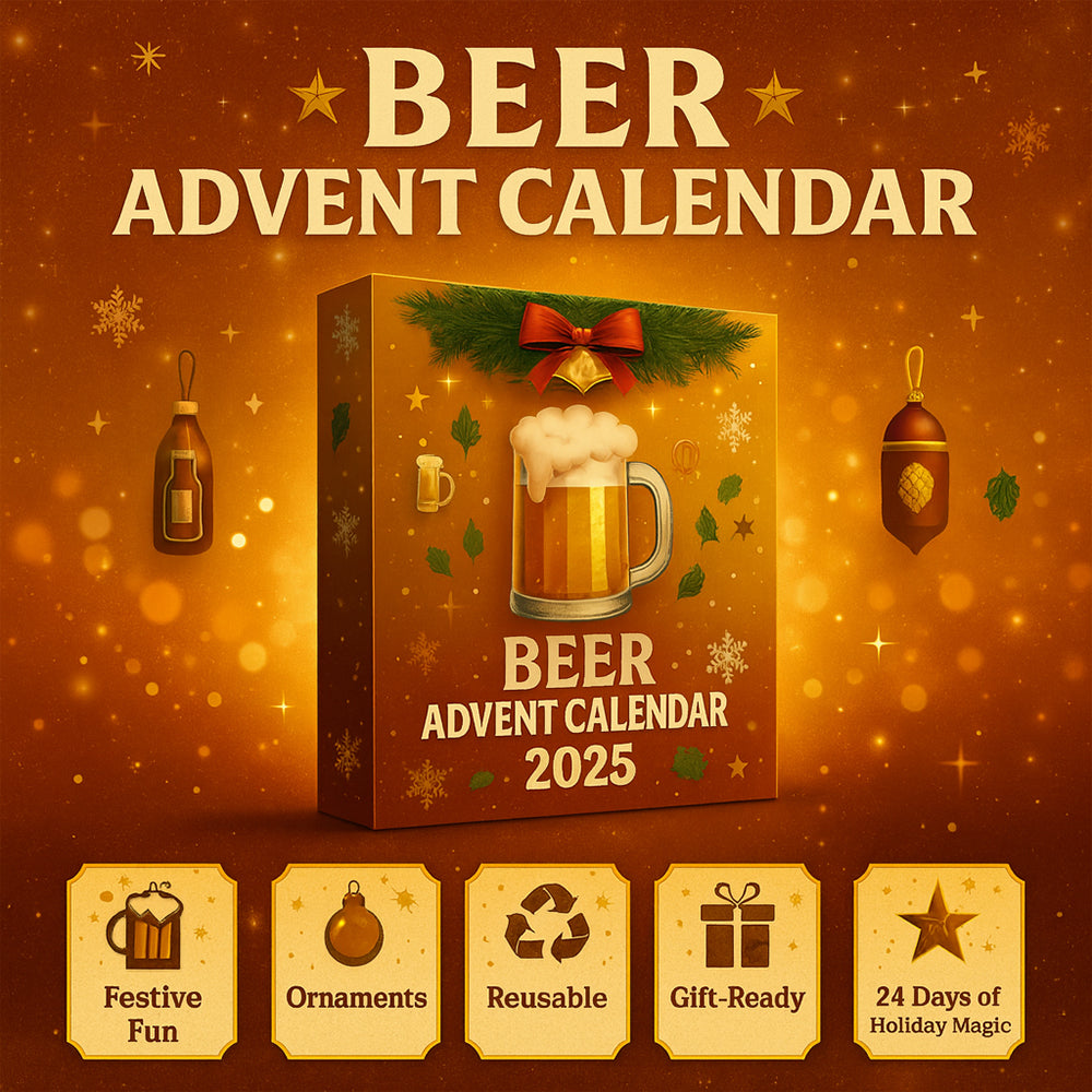 Beer Style Advent Calendar Mini Bottle Ornaments For Holiday Decor
