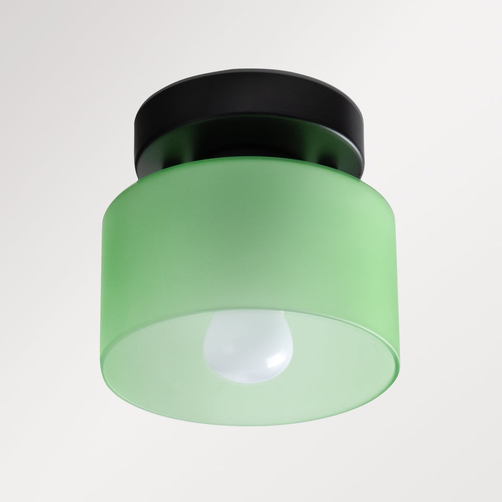 Lámpara de techo retro de vidrio ámbar E27/E26 para cocina, pasillo y sala de estar