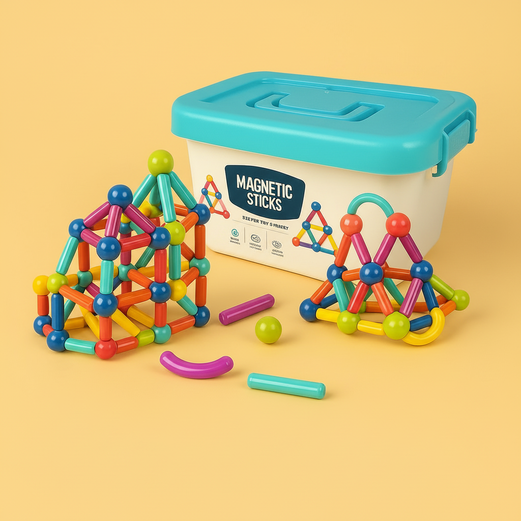 Kit de bloques magnéticos para aprendizaje STEM y juego creativo