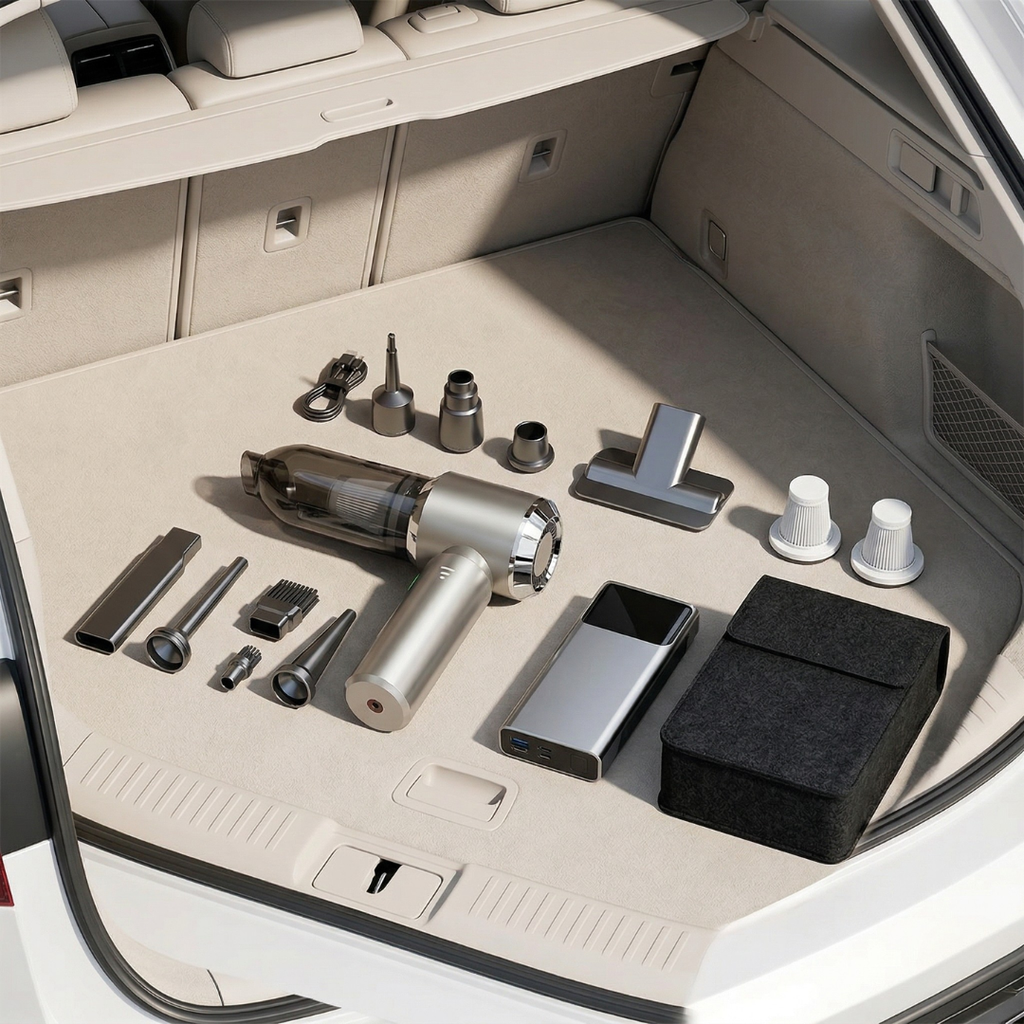 Compact Handheld Car Vacuum Cleaner For Car Interiors | Rosalyssa