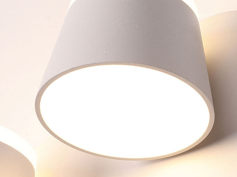 Lampa ścienna LED Aurora z obrotowym cylindrycznym kloszem i opcjami 1/2/3 płomieni