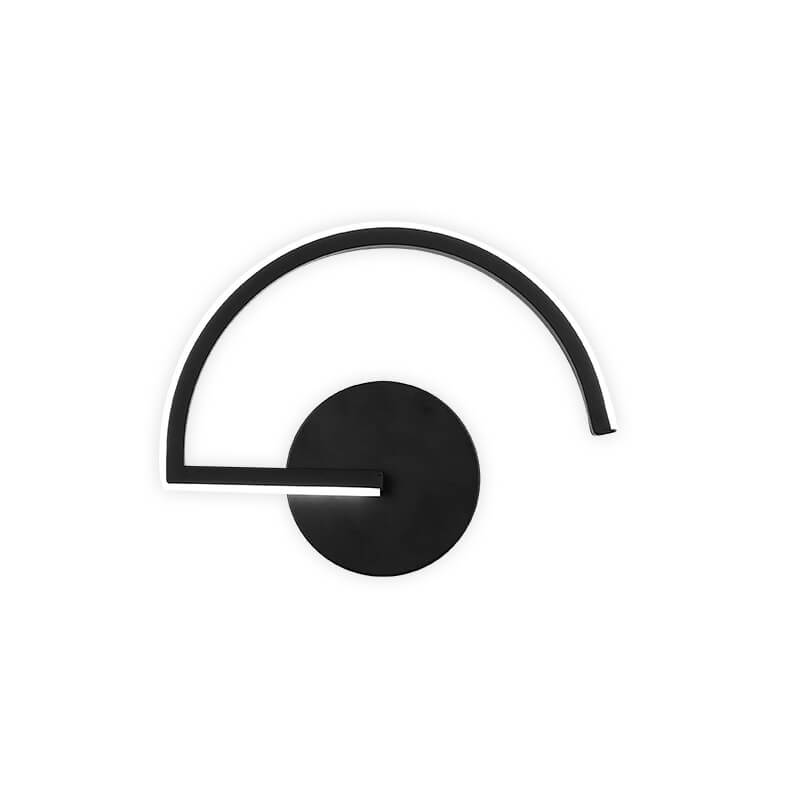 Applique murale LED Curves Line avec arc sculptural lumineux