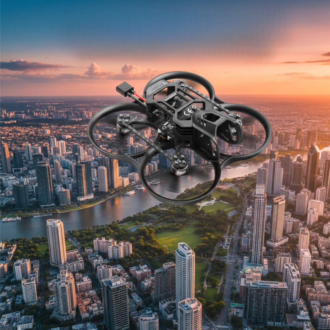 Drone FPV Brushless con sistema di illuminazione RGB per appassionati di quadricotteri | Rosalyssa