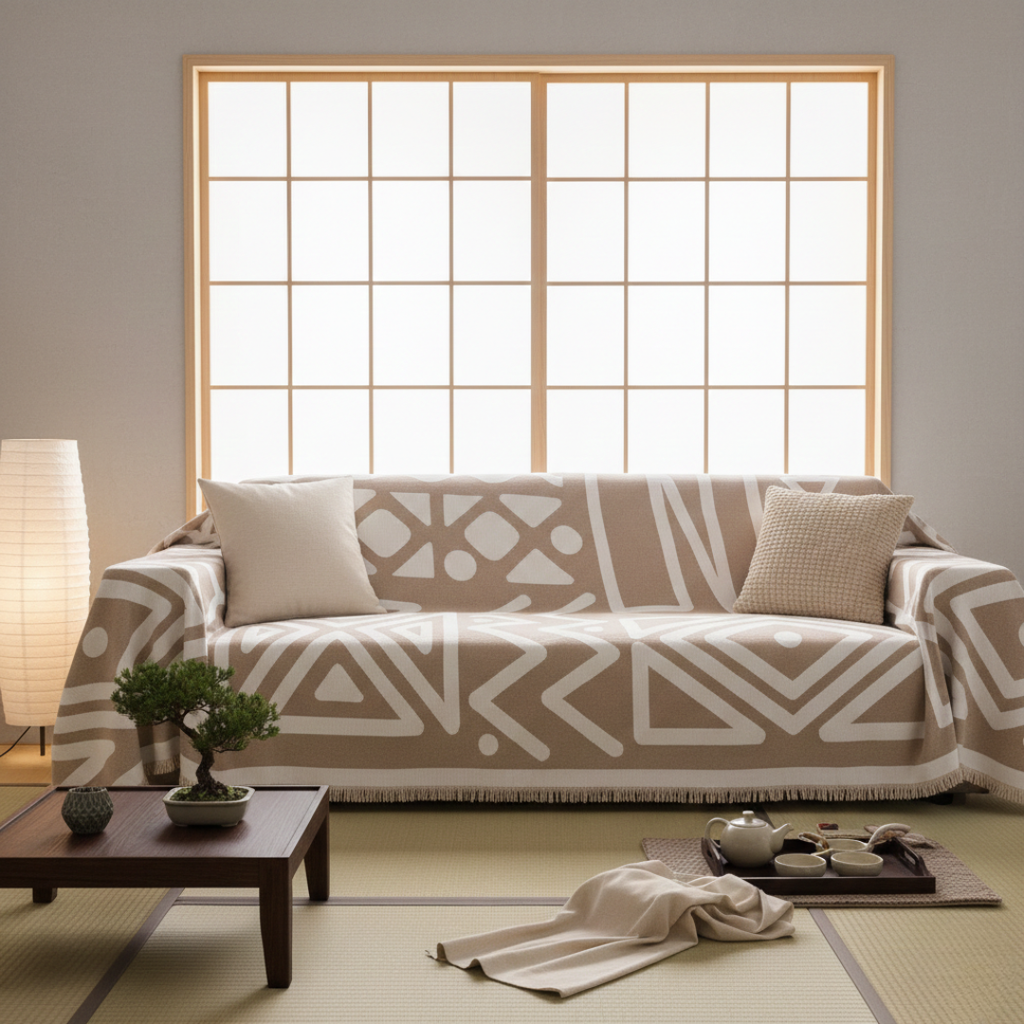 Geometric Boho Style Washable Non-Slip Sofa Cover | Rosalyssa