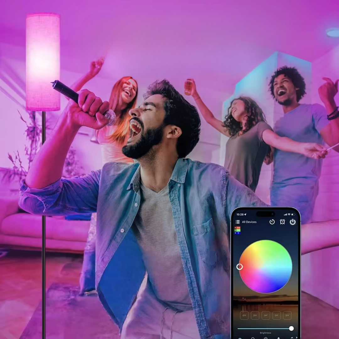 RGB Floor Lamp With App Control For Home Lighting And Ambience | Rosalyssa