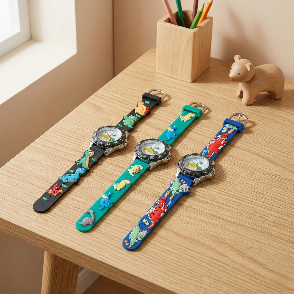 Dinosaur Kids Wrist Watch With Playful Timepiece For Children | Rosalyssa