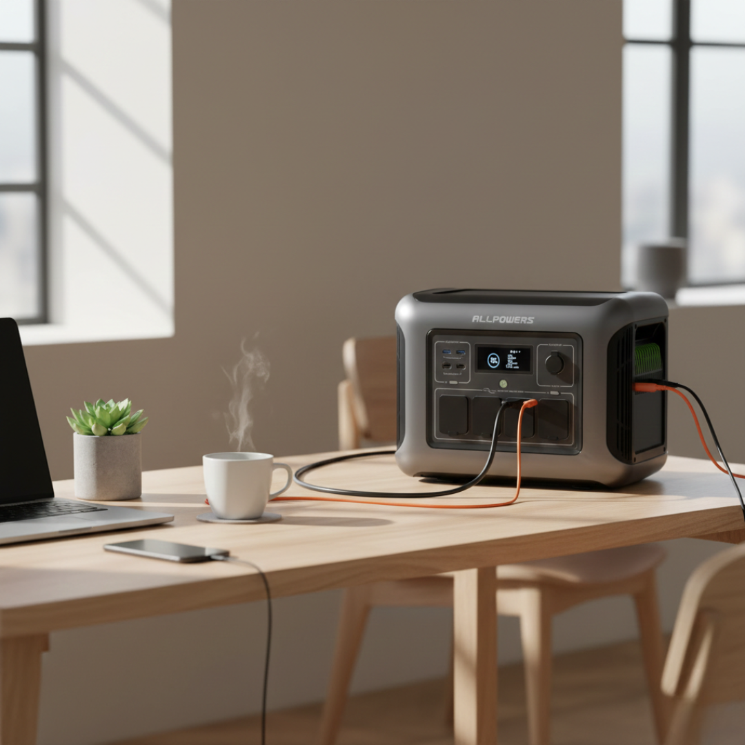 Station d'alimentation portable PowerMax capacité 1056Wh pour secours hors réseau | Rosalyssa