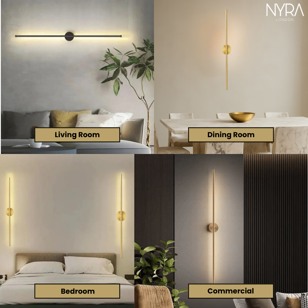 LumaNova Tube Wall Light for Modern Interiors and Living Spaces