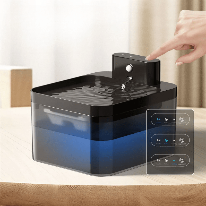 AquaPulse Intelligenter Katzenbrunnen mit Bewegungssensor und Filtersystem