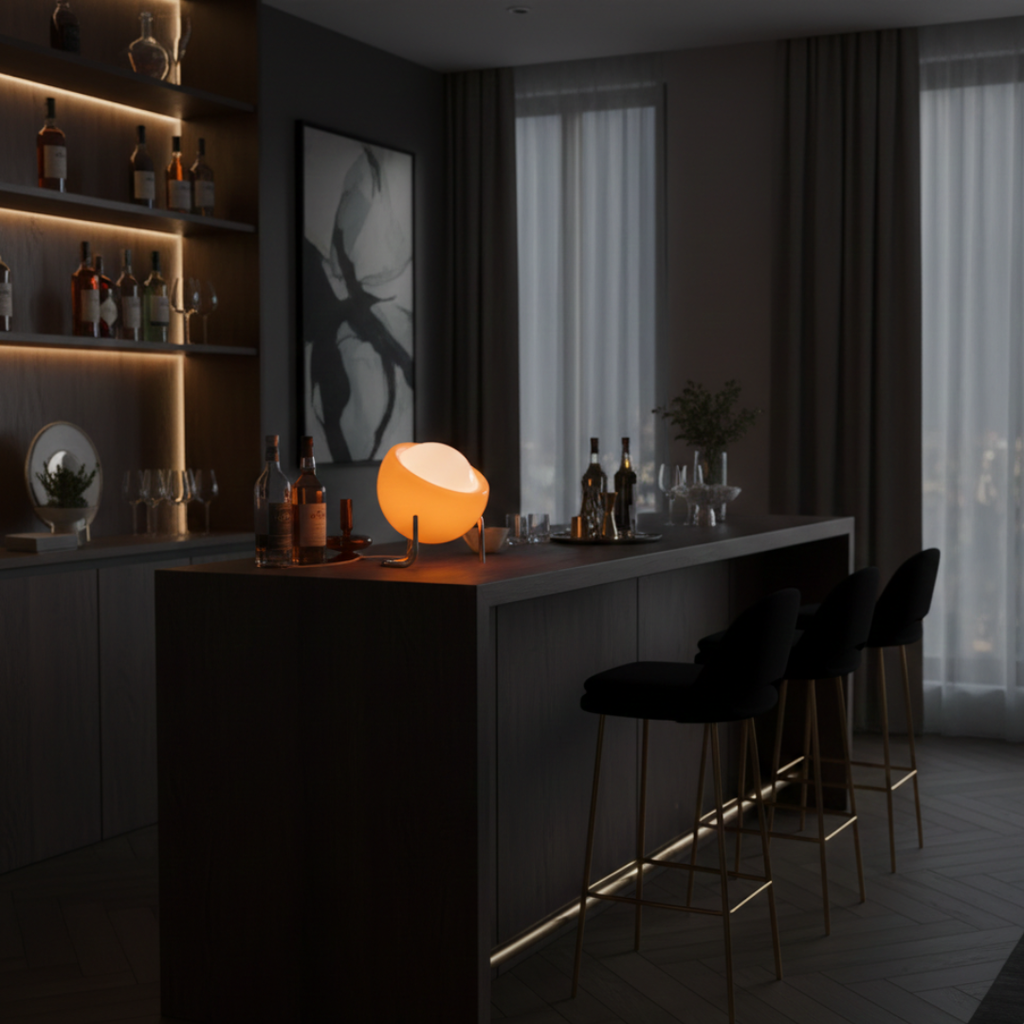 Elegante Glas-Tischlampe für Wohnzimmer- und Schlafzimmerdekoration | Rosalyssa