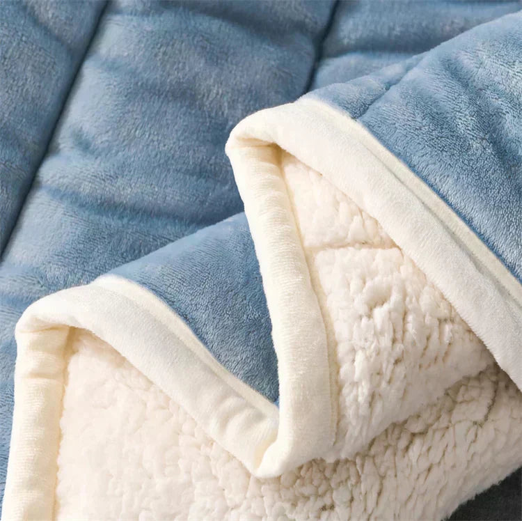 Astra LuxeWarm Cozy Lamb Fleece Throw Blanket For Winter