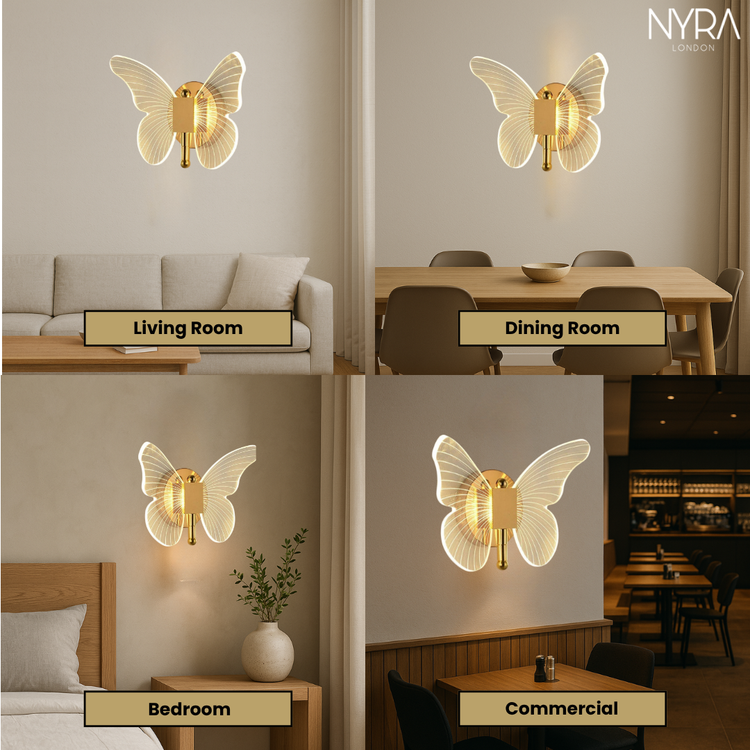 LumaWing Butterfly LED-Wandlampe Kollektion mit sanftem Leuchten