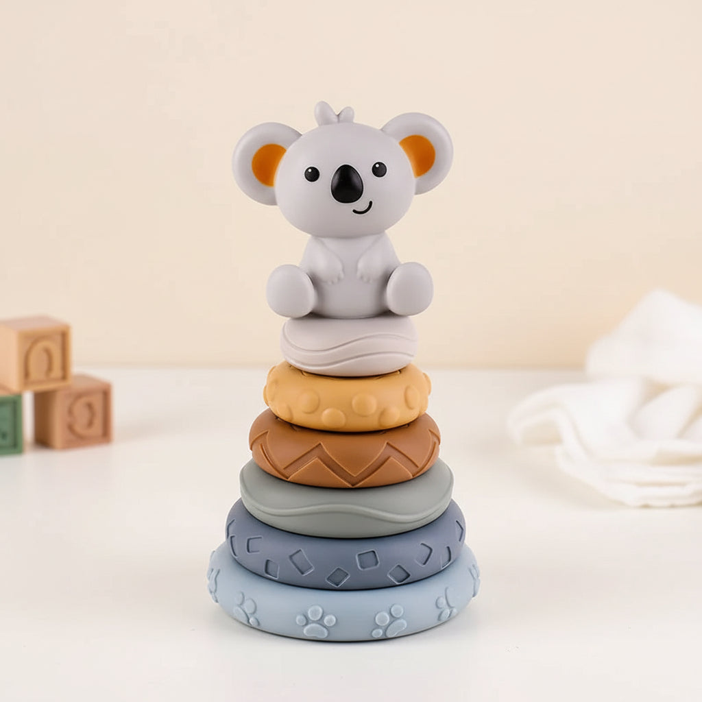 Soft Sensory Stacking Blocks With Teething Cubes For Babies