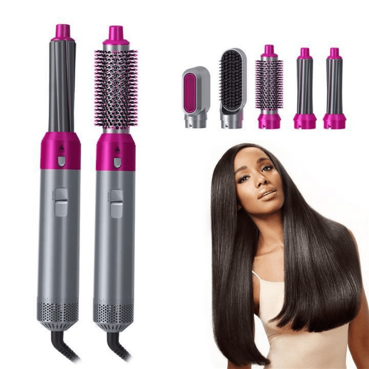 AeroLux 5-in-1 Haartrockner Und Styler Für Volumen, Locken Und Schutz