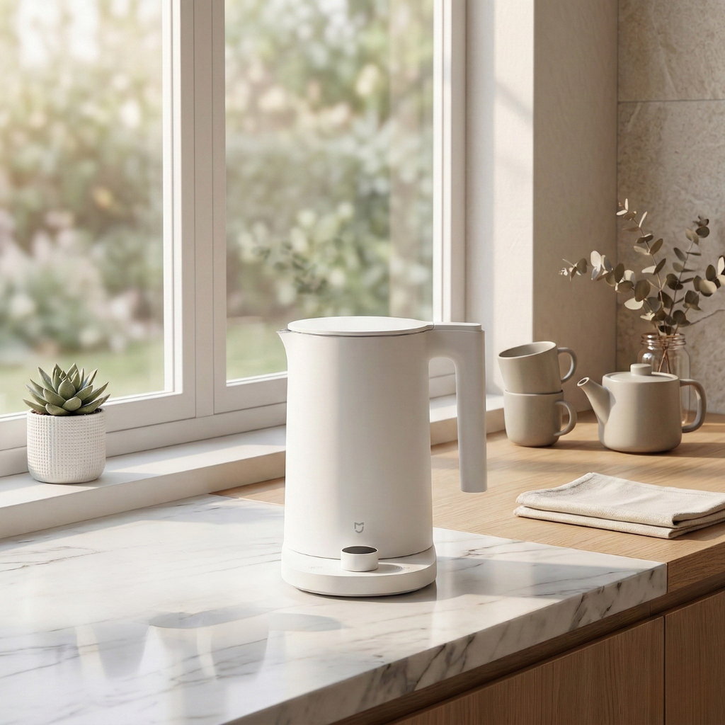 Elektrischer Wasserkocher mit Temperaturregelung, 1,7 l Fassungsvermögen | Rosalyssa