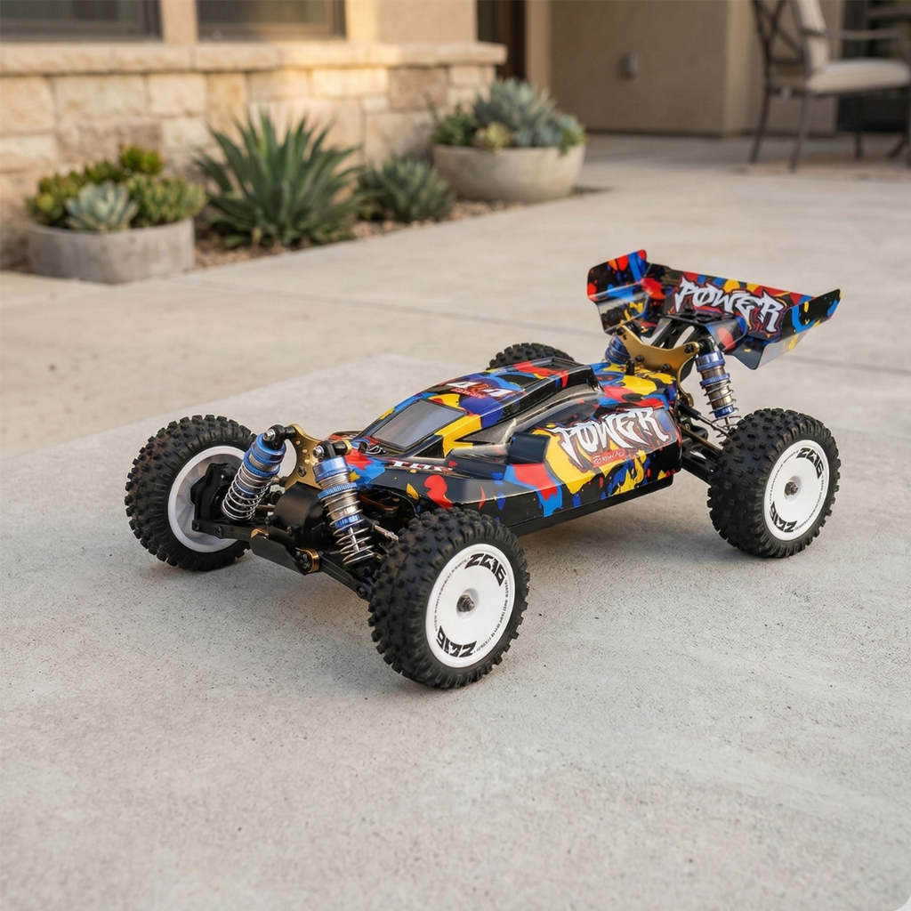 Coche RC 4WD a escala 1:12 sin escobillas, coche de carreras todoterreno de alta velocidad 75 km/h | Rosalyssa