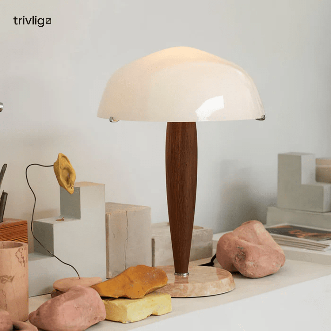 Verve Retro Bordlampe med Varm Stemningsbelysning til Sengen