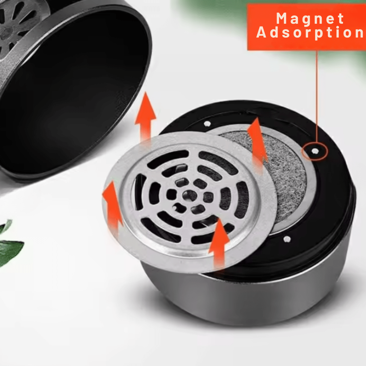 AeroPure Tragbarer Rauchfreier Aschenbecher Mit HEPA-Filter Und USB-Akku