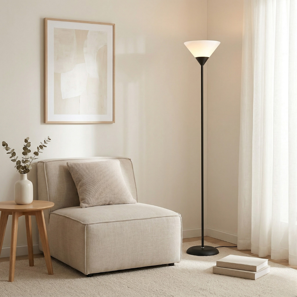 Lampadaire moderne avec luminosité réglable pour salons | Rosalyssa