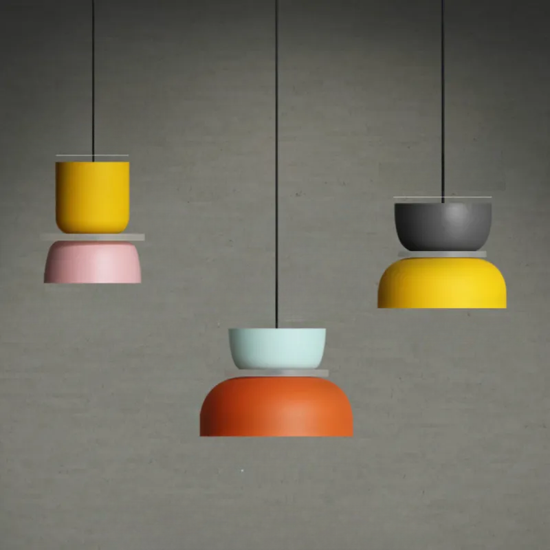 Macaron Pendellampa: Pastell Nordisk Taklampa