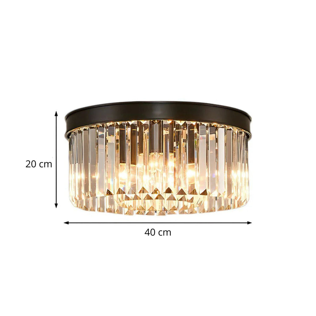 Stropní svítidlo Gold Crystal 40 cm 4x E14 obývací pokoj, chodba, ložnice