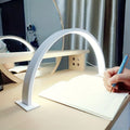Crescent Moon LED Desk Lamp With USB Power And Metal Body Adjustable Brightness