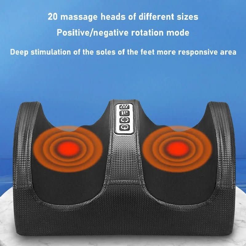 Massaggiatore per Piedi Auralux Shiatsu con Funzione Riscaldante, 12 Sfere da Massaggio 3D e Timer
