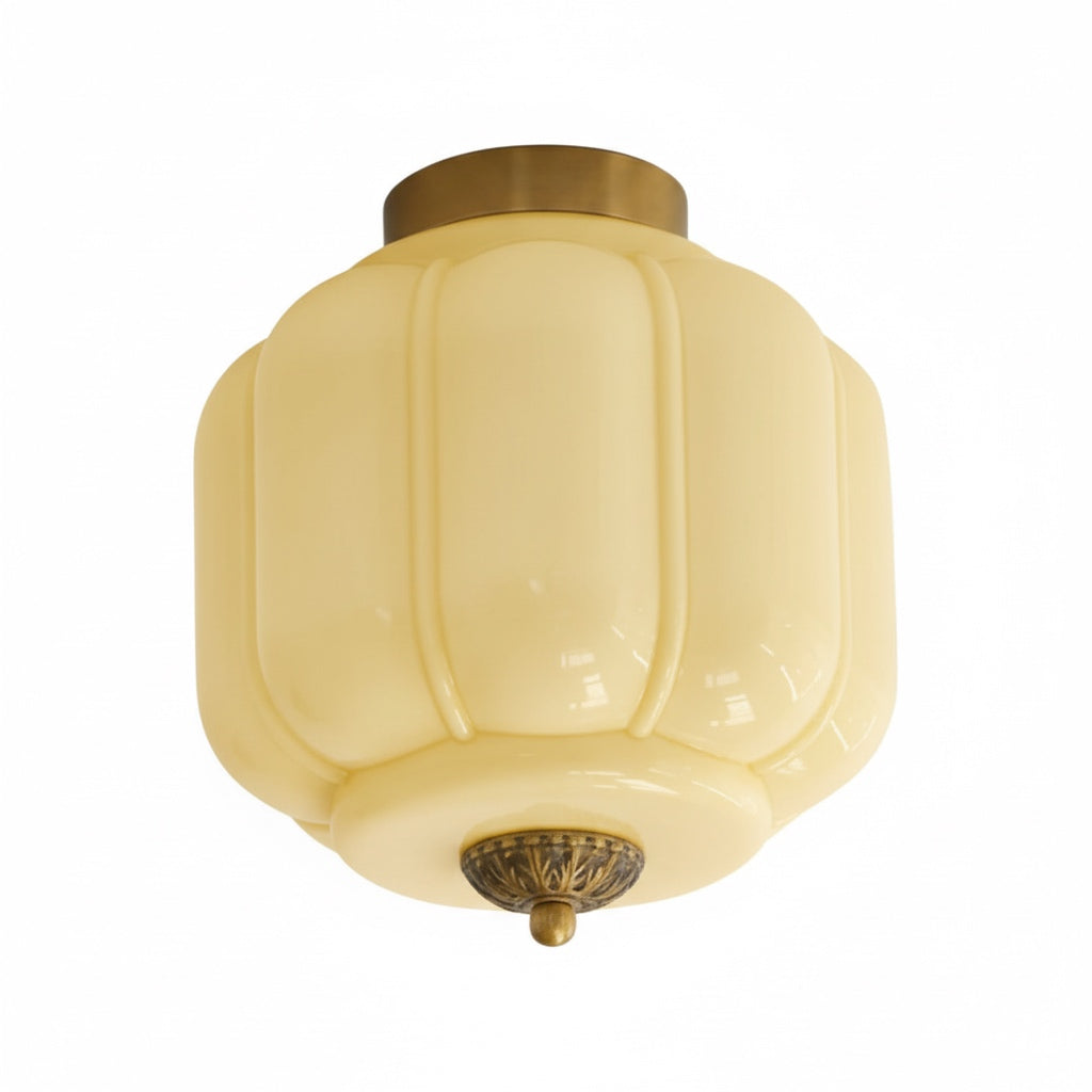 Stropní svítidlo Milk Glass s skleněným stínidlem, moderní přisazené, skandinávský styl