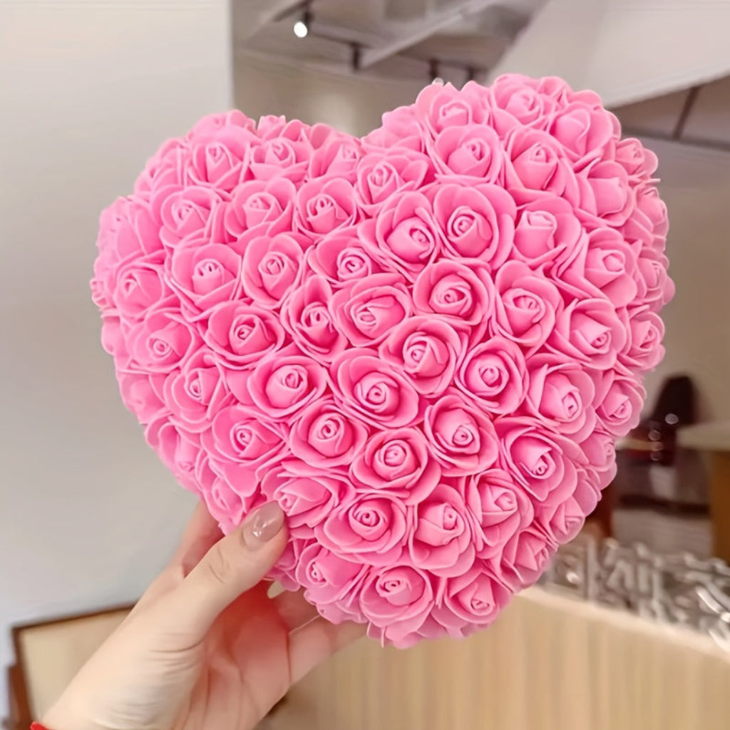 Rose Heart Artificial Flower Table Decor For Mother's Day Gift