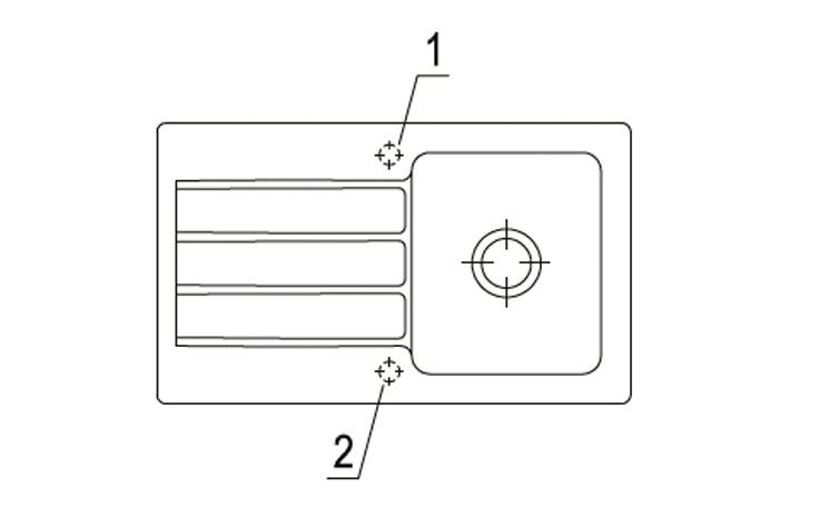 Umywalka ceramiczna FormaLine 50 w wykończeniu chromitowym, solidna i elegancka